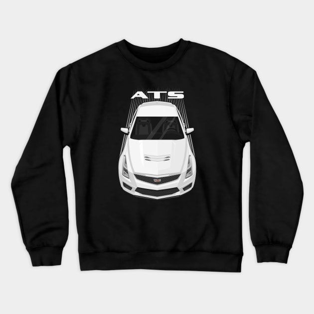 Cadillac ATS V 2016-2019 - White Crewneck Sweatshirt by V8social